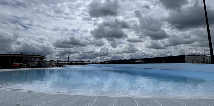 Blick über die o2  o2 Surftown mUc am 28.05.2024 (©Foto:Martin Schmitz)